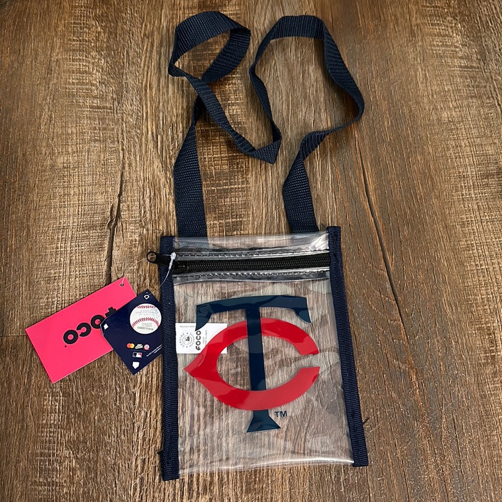 NWT Minnesota Twins Clear Stadium Bag Purse